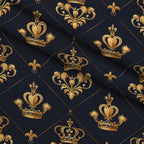 Sovereign Gold Pattern 1 Minky Fabric — plush minky folded close-up preview (mv-minky-v1:lying)