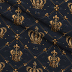 Sovereign Gold Pattern 6 Minky Fabric — plush minky folded close-up preview (mv-minky-v1:lying)