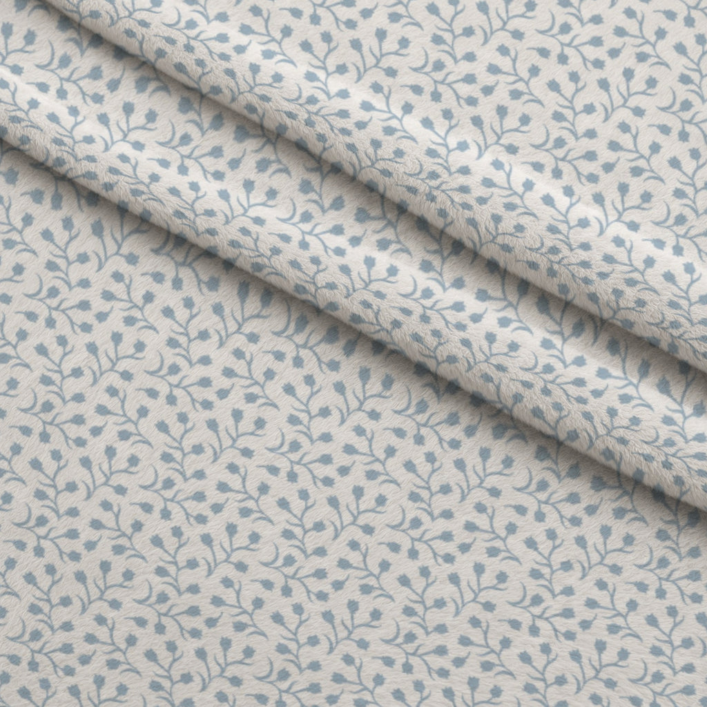 Spindle Ditsy Flowers Minky Fabric — plush minky folded close-up preview (mv-minky-v1:lying)