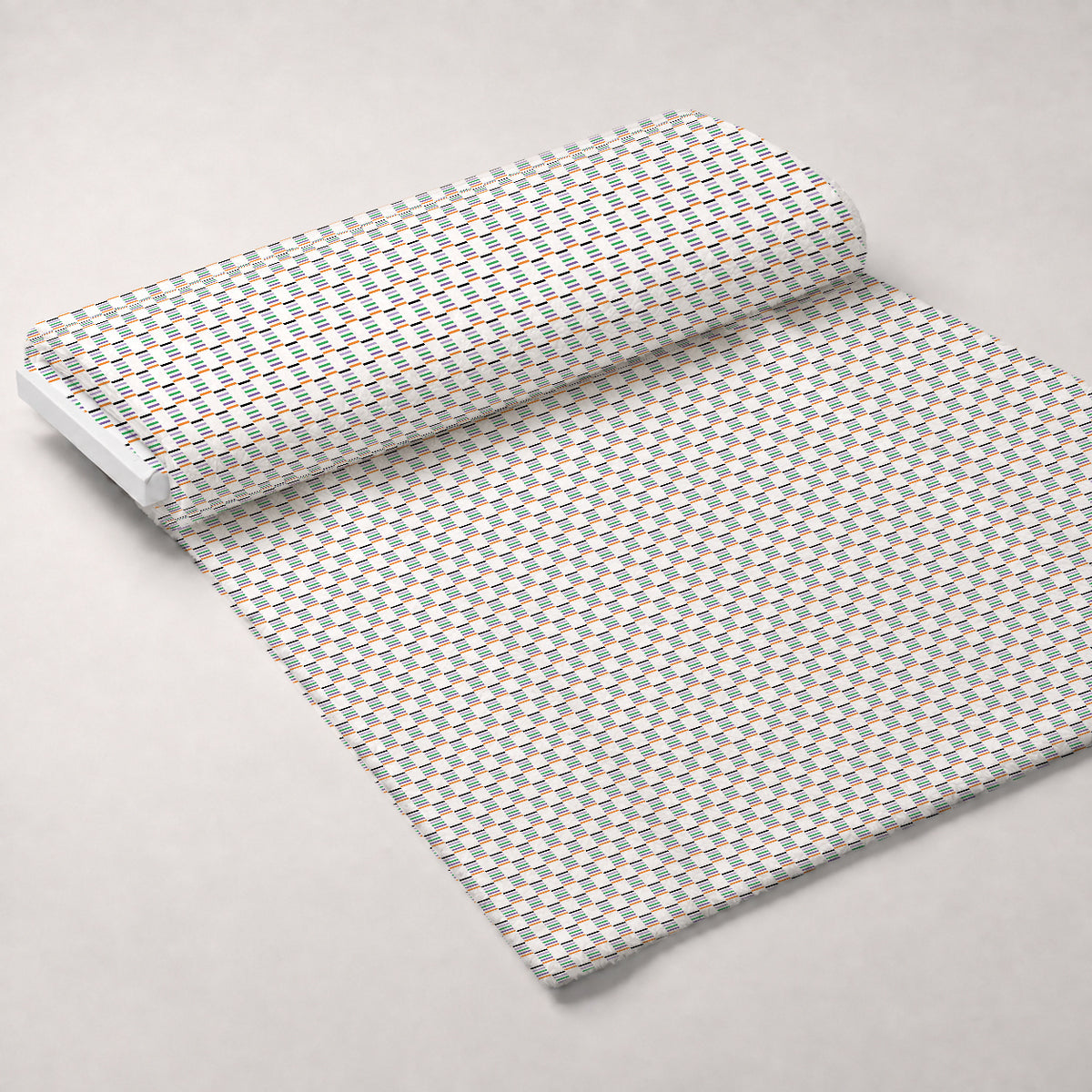Spooky Plaids Pattern 2 Minky Fabric — plush minky unrolled bolt preview (mv-minky-v1:bolt)