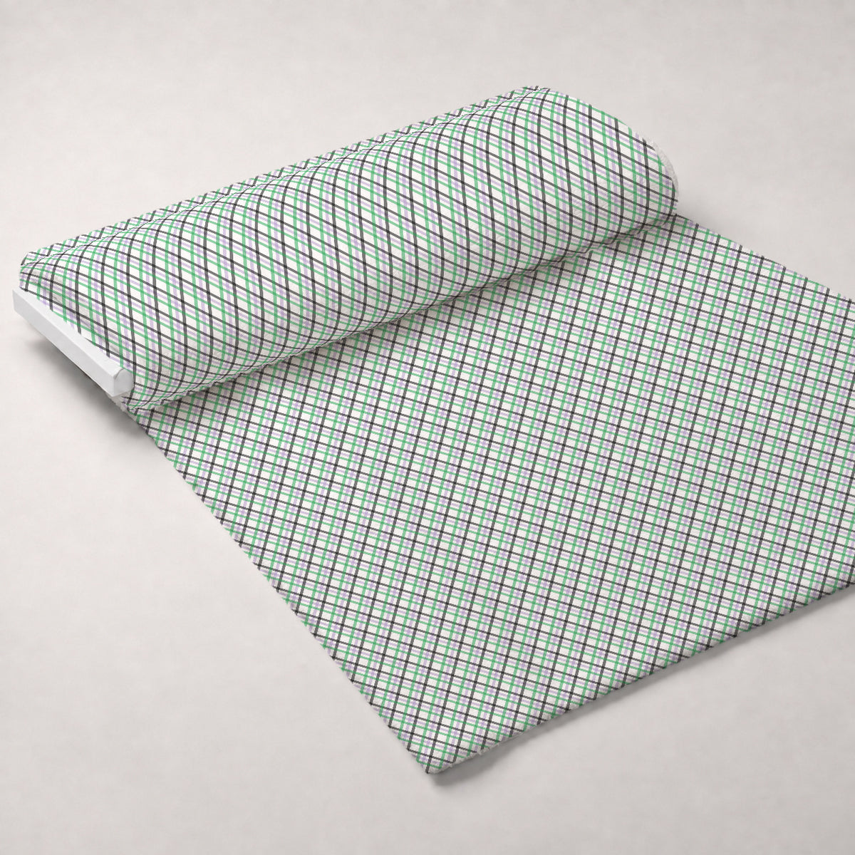 Spooky Plaids Pattern 4 Minky Fabric — plush minky unrolled bolt preview (mv-minky-v1:bolt)