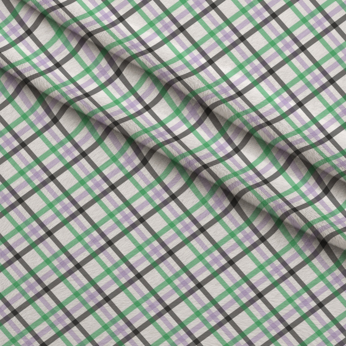 Spooky Plaids Pattern 4 Minky Fabric — plush minky folded close-up preview (mv-minky-v1:lying)