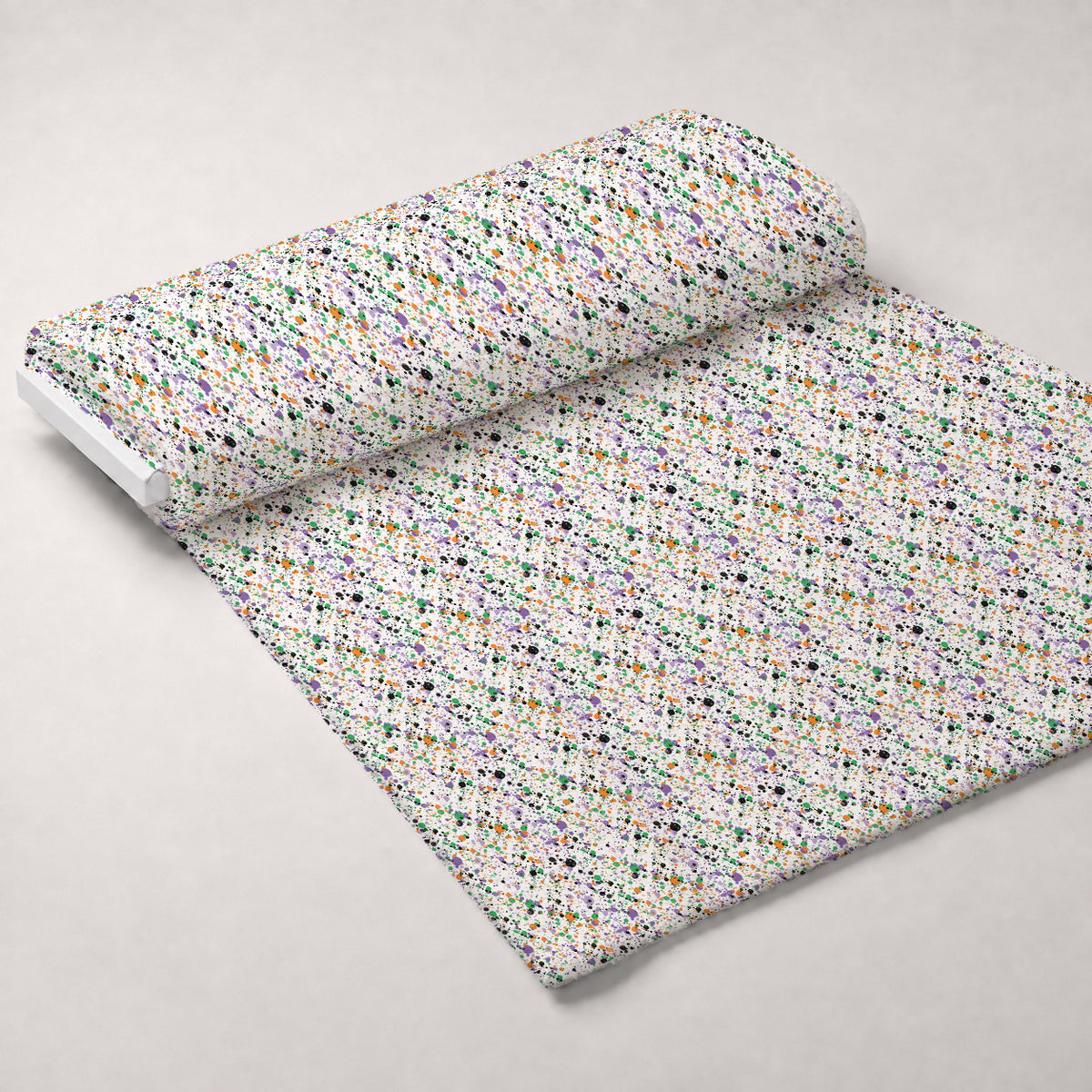 Spooky Plaids Pattern 8 Minky Fabric — plush minky unrolled bolt preview (mv-minky-v1:bolt)