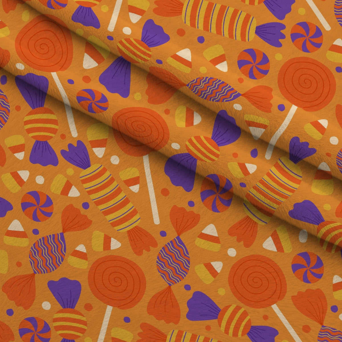 Spooky Sweets Pattern 10 Minky Fabric — plush minky folded close-up preview (mv-minky-v1:lying)