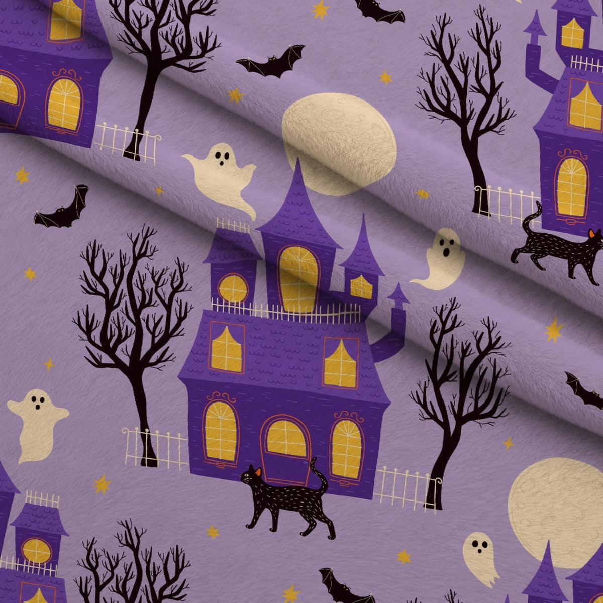 Spooky Sweets Pattern 16 Minky Fabric — plush minky folded close-up preview (mv-minky-v1:lying)