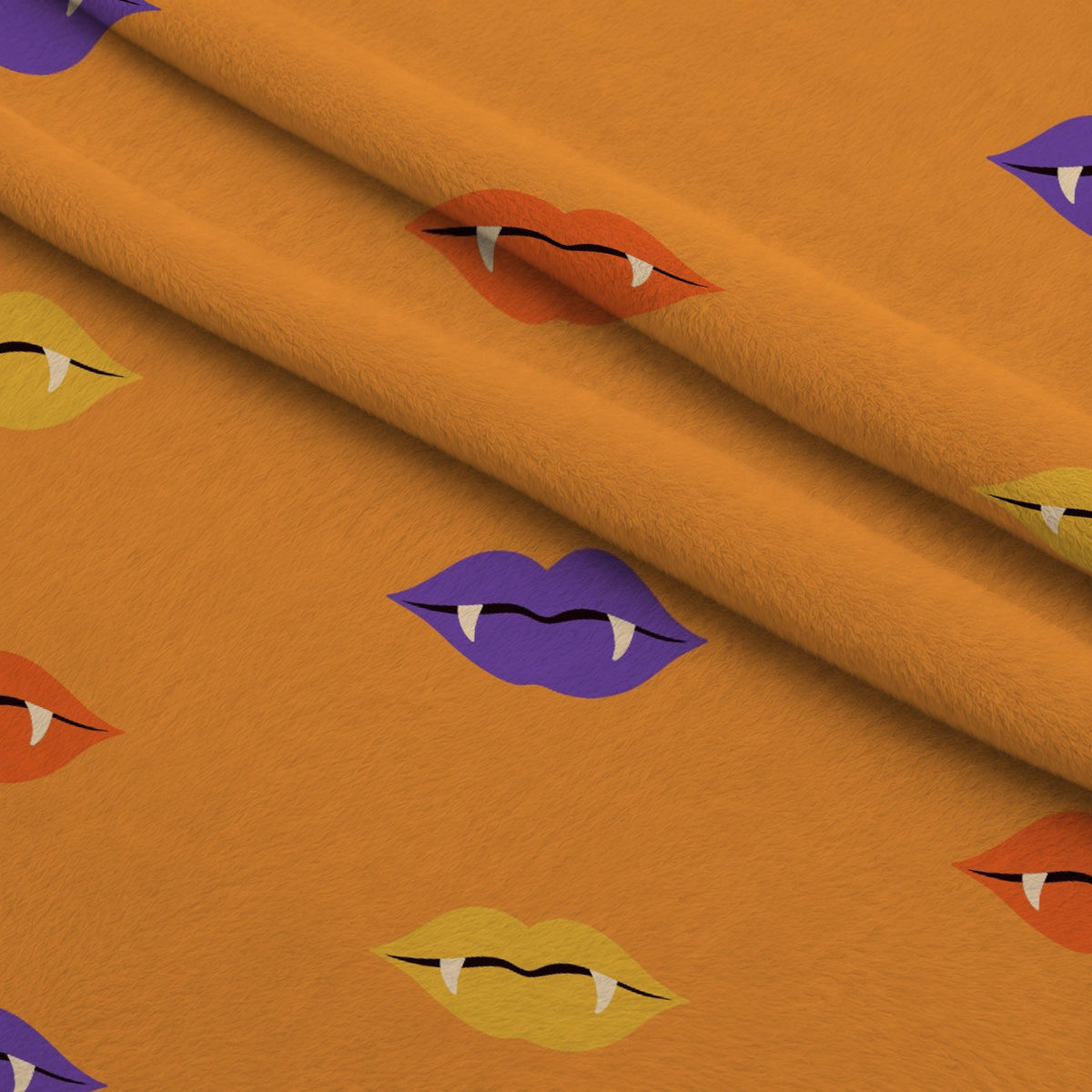 Spooky Sweets Pattern 3 Minky Fabric — plush minky folded close-up preview (mv-minky-v1:lying)
