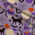 Spooky Sweets Pattern 4 Minky Fabric — plush minky folded close-up preview (mv-minky-v1:lying)