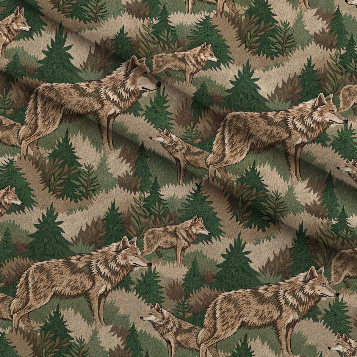 Spotted Savanna Pattern 1 Minky Fabric — plush minky folded close-up preview (mv-minky-v1:lying)