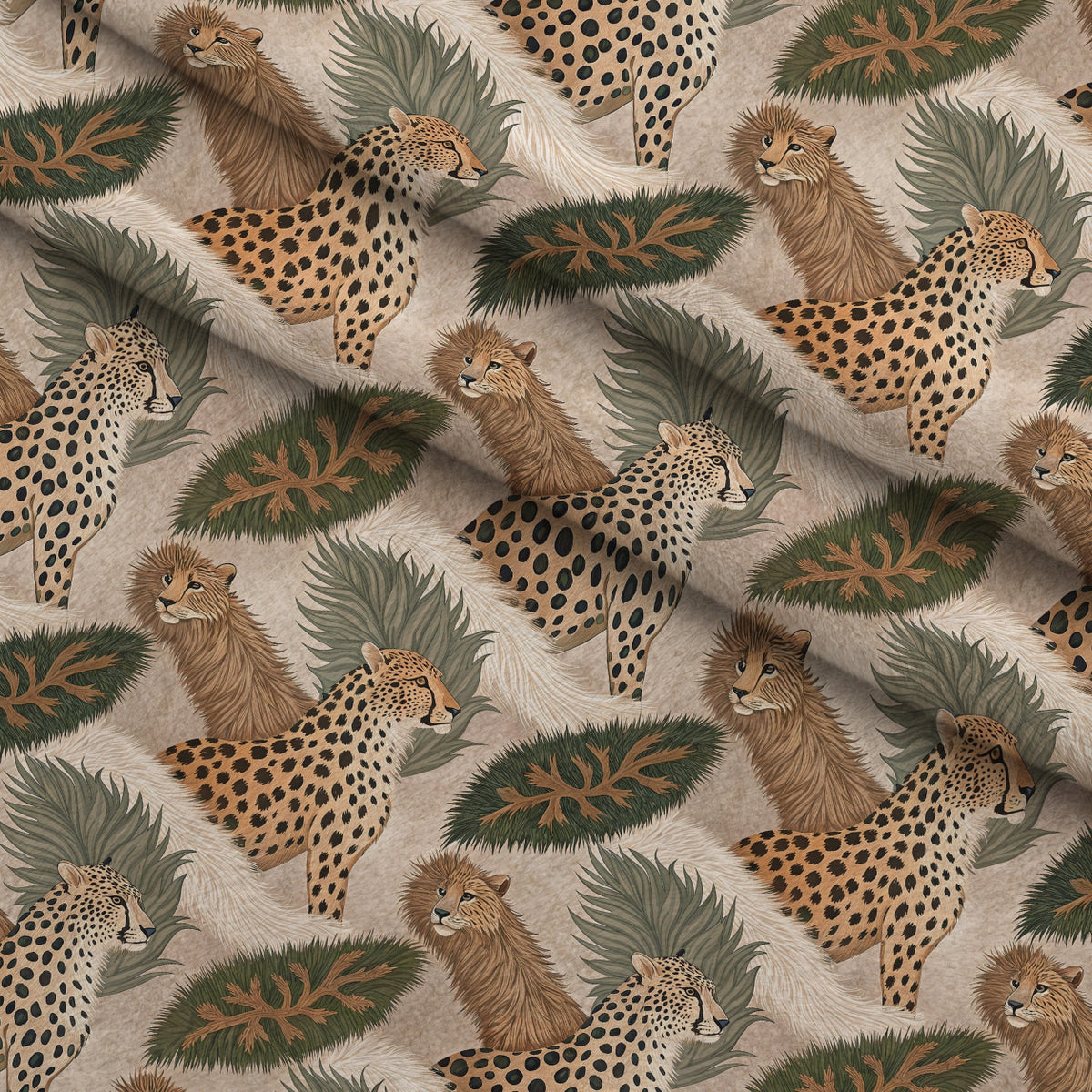 Spotted Savanna Pattern 8 Minky Fabric — plush minky folded close-up preview (mv-minky-v1:lying)