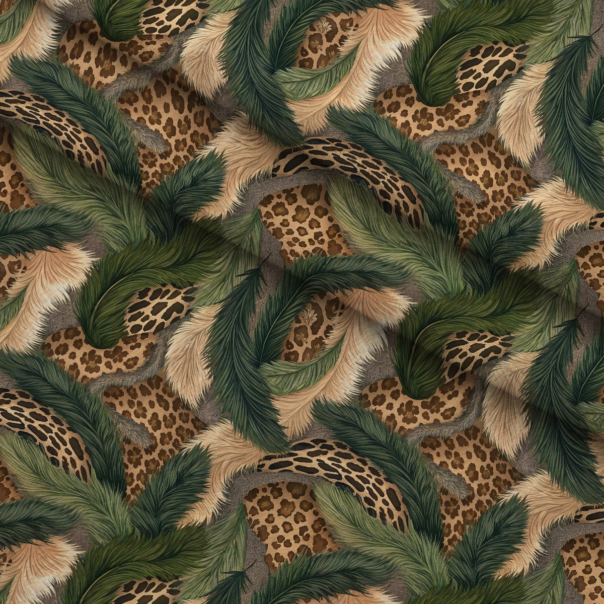 Spotted Savanna Pattern 9 Minky Fabric — plush minky folded close-up preview (mv-minky-v1:lying)