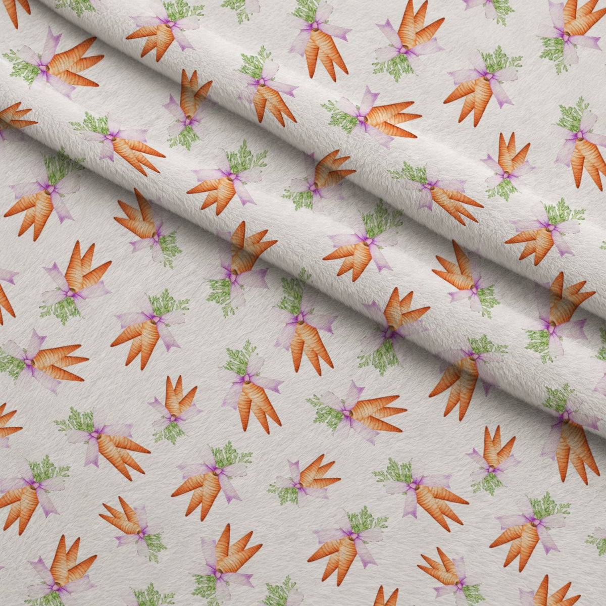 Springtime Sweets Pattern 2 Minky Fabric — plush minky folded close-up preview (mv-minky-v1:lying)