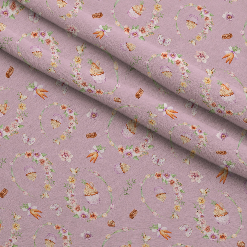 Springtime Sweets Pattern 4 Minky Fabric — plush minky folded close-up preview (mv-minky-v1:lying)