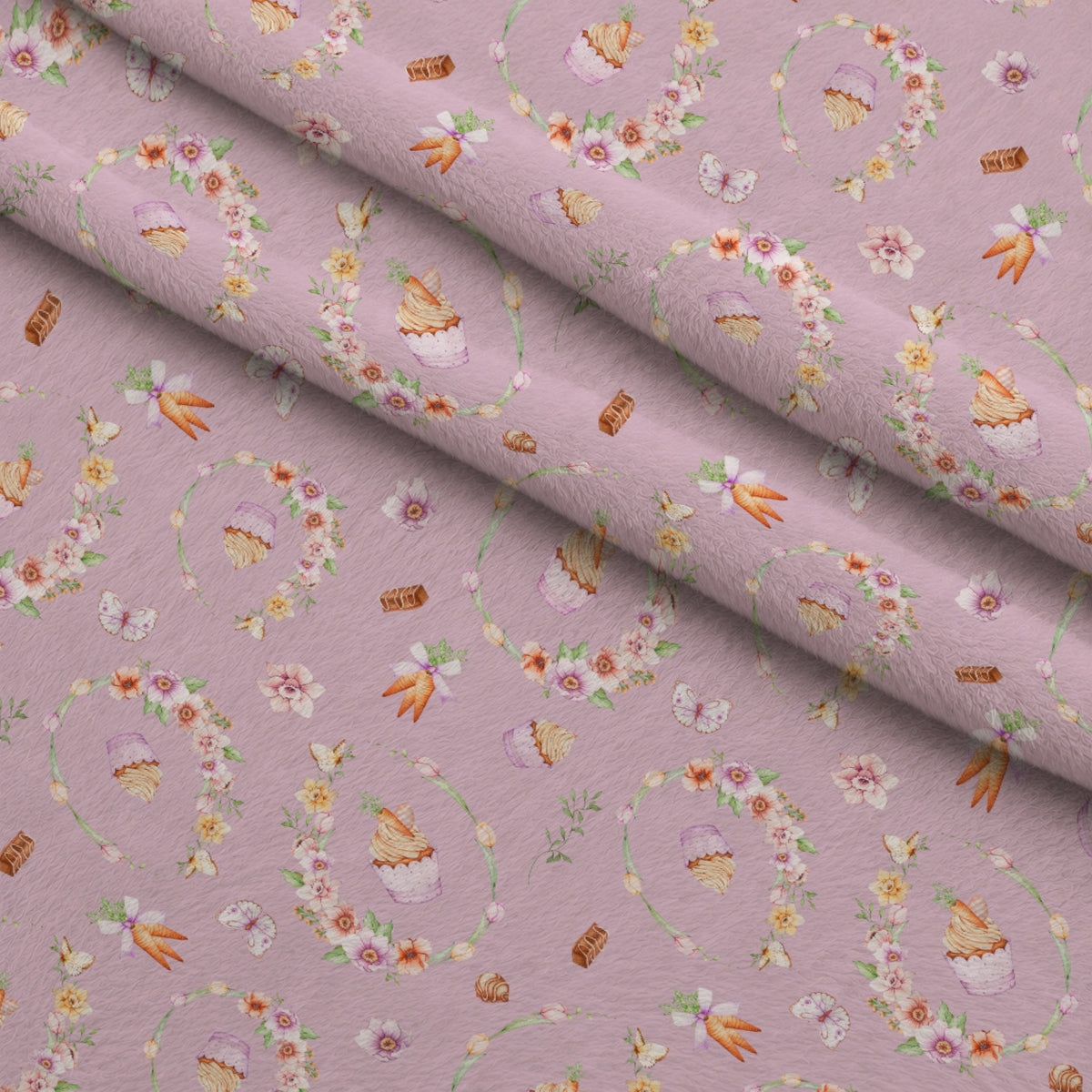 Springtime Sweets Pattern 4 Minky Fabric — plush minky folded close-up preview (mv-minky-v1:lying)