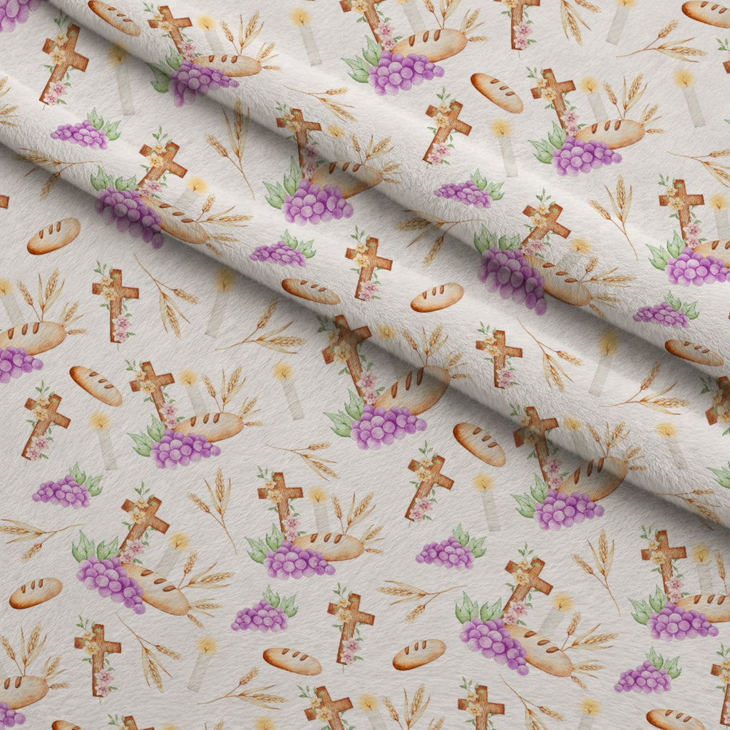 Springtime Sweets Pattern 8 Minky Fabric — plush minky folded close-up preview (mv-minky-v1:lying)