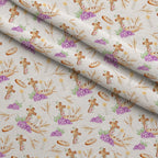 Springtime Sweets Pattern 8 Minky Fabric — plush minky folded close-up preview (mv-minky-v1:lying)