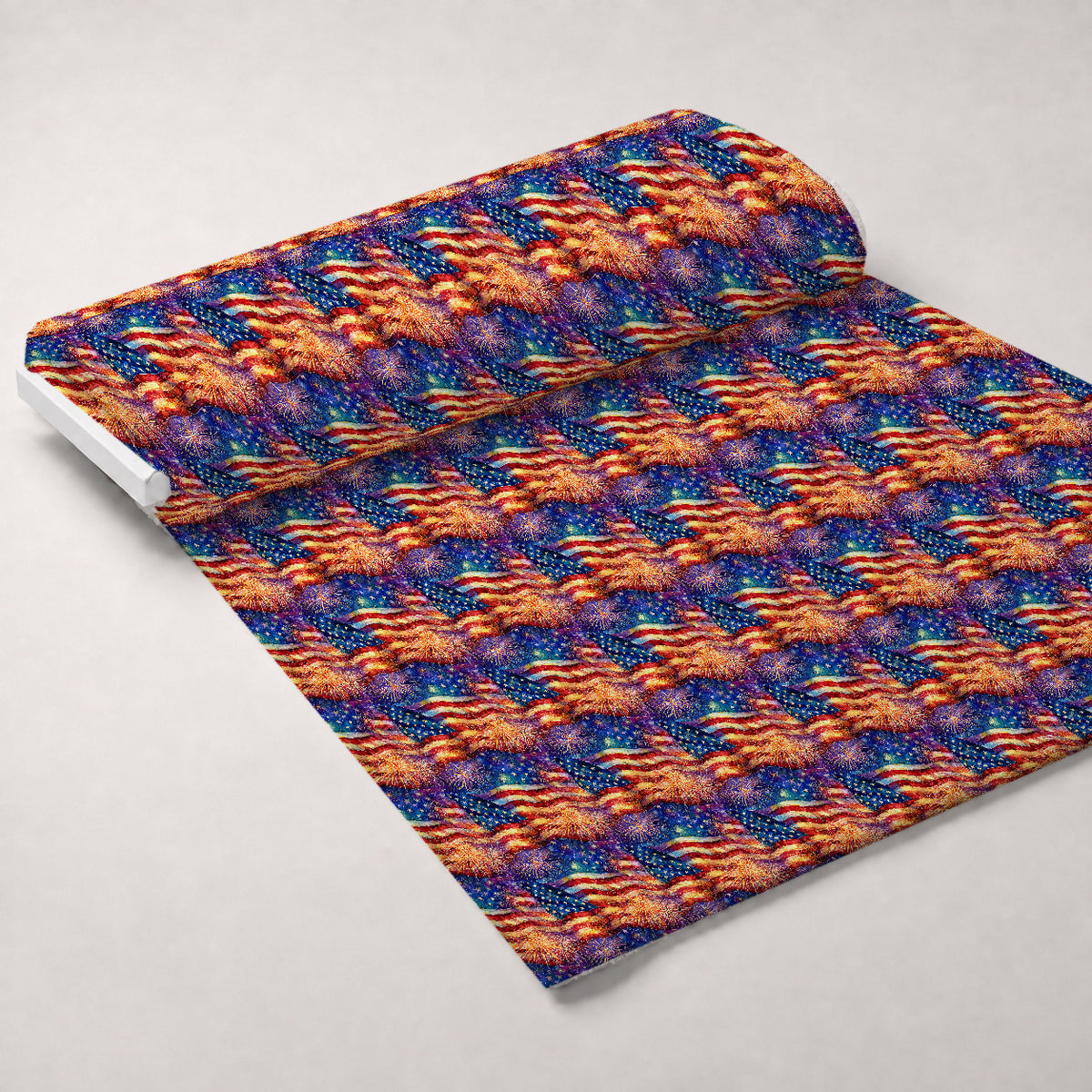 Star-Spangled Skies Pattern 1 Minky Fabric — plush minky unrolled bolt preview (mv-minky-v1:bolt)