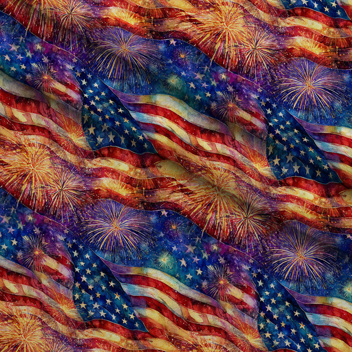 Star-Spangled Skies Pattern 1 Minky Fabric — plush minky folded close-up preview (mv-minky-v1:lying)