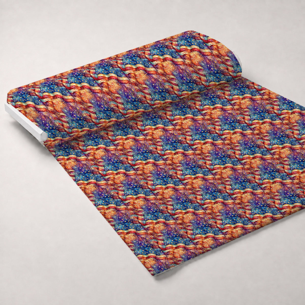 Star-Spangled Skies Pattern 2 Minky Fabric — plush minky unrolled bolt preview (mv-minky-v1:bolt)