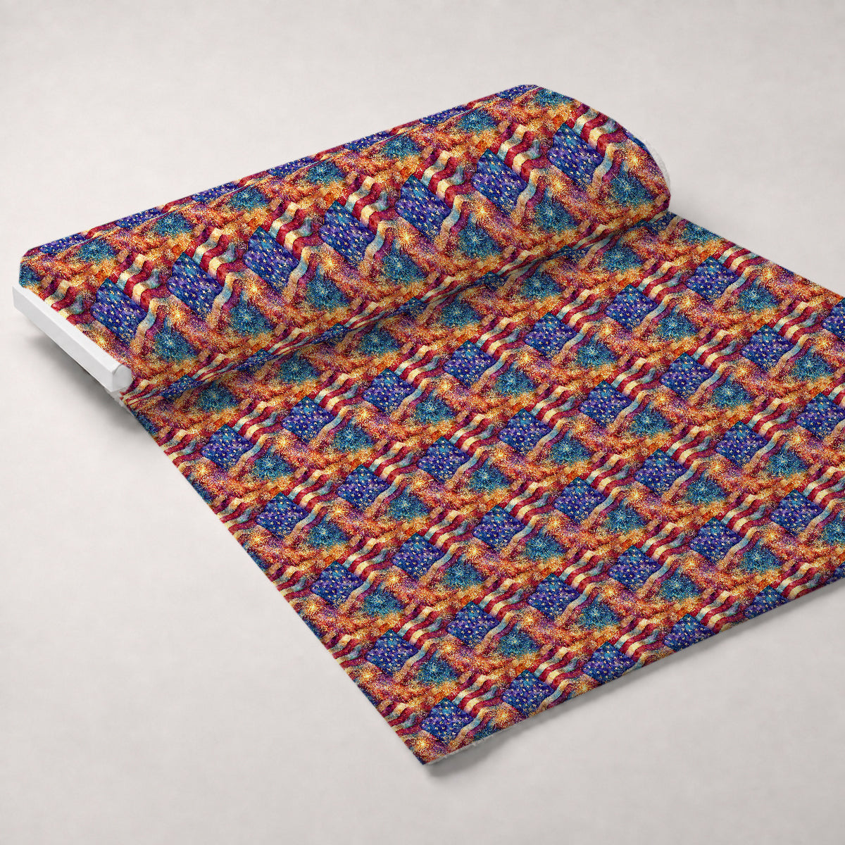 Star-Spangled Skies Pattern 3 Minky Fabric — plush minky unrolled bolt preview (mv-minky-v1:bolt)