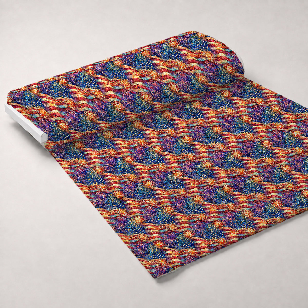 Star-Spangled Skies Pattern 4 Minky Fabric — plush minky unrolled bolt preview (mv-minky-v1:bolt)
