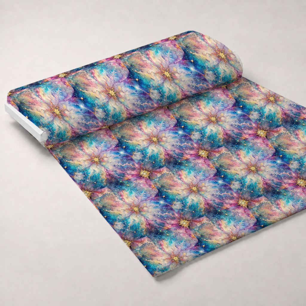 Stardust Nebula Pattern 5 Minky Fabric — plush minky unrolled bolt preview (mv-minky-v1:bolt)
