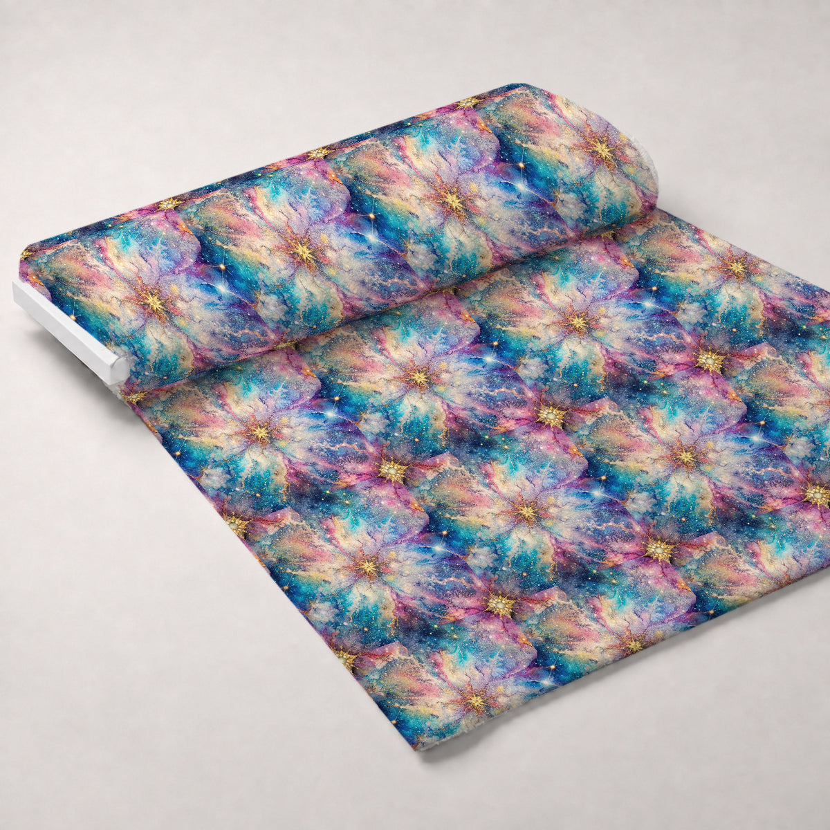 Stardust Nebula Pattern 5 Minky Fabric — plush minky unrolled bolt preview (mv-minky-v1:bolt)