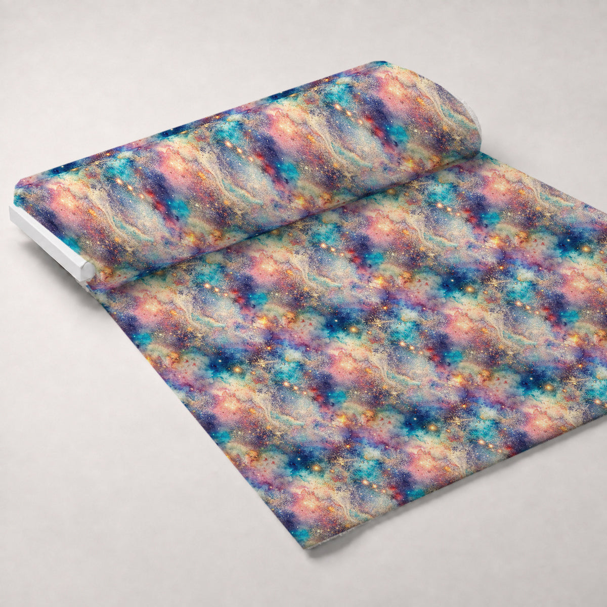 Stardust Nebula Pattern 6 Minky Fabric — plush minky unrolled bolt preview (mv-minky-v1:bolt)