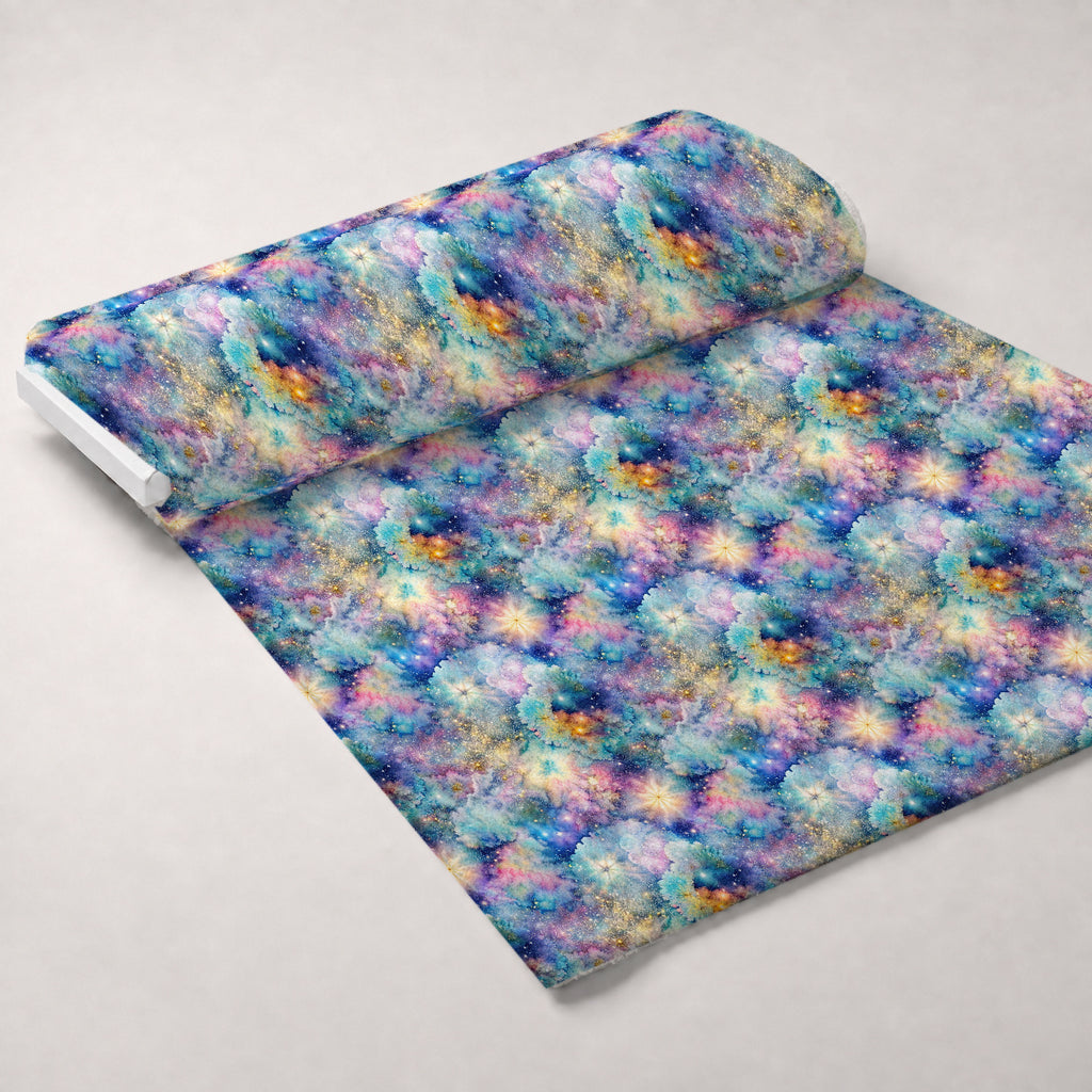 Stardust Nebula Pattern 8 Minky Fabric — plush minky unrolled bolt preview (mv-minky-v1:bolt)