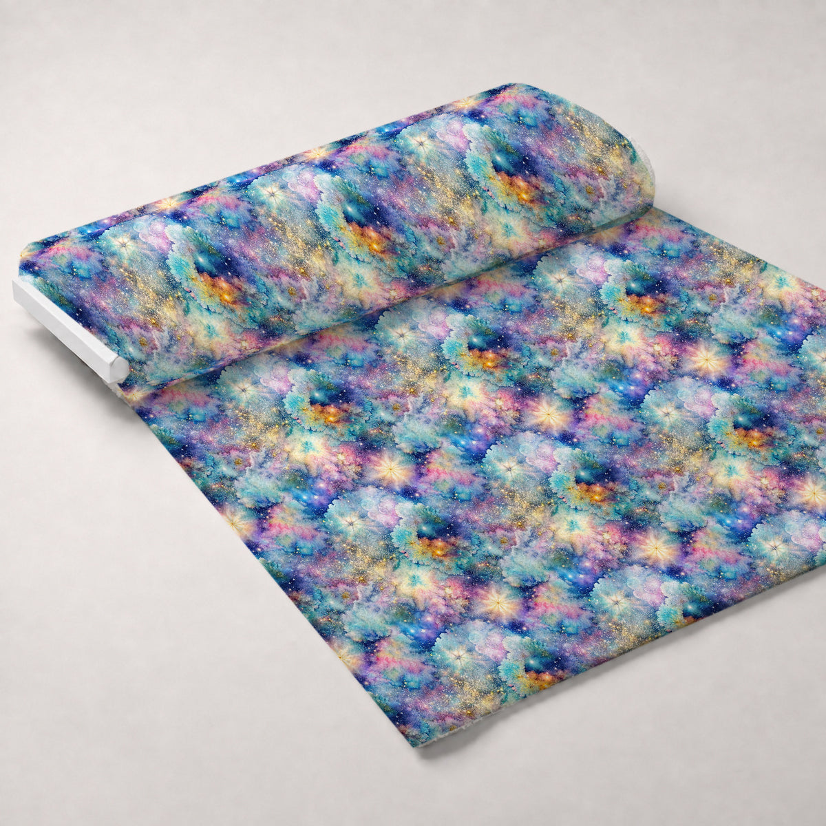 Stardust Nebula Pattern 8 Minky Fabric — plush minky unrolled bolt preview (mv-minky-v1:bolt)