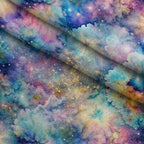 Stardust Nebula Pattern 8 Minky Fabric — plush minky folded close-up preview (mv-minky-v1:lying)