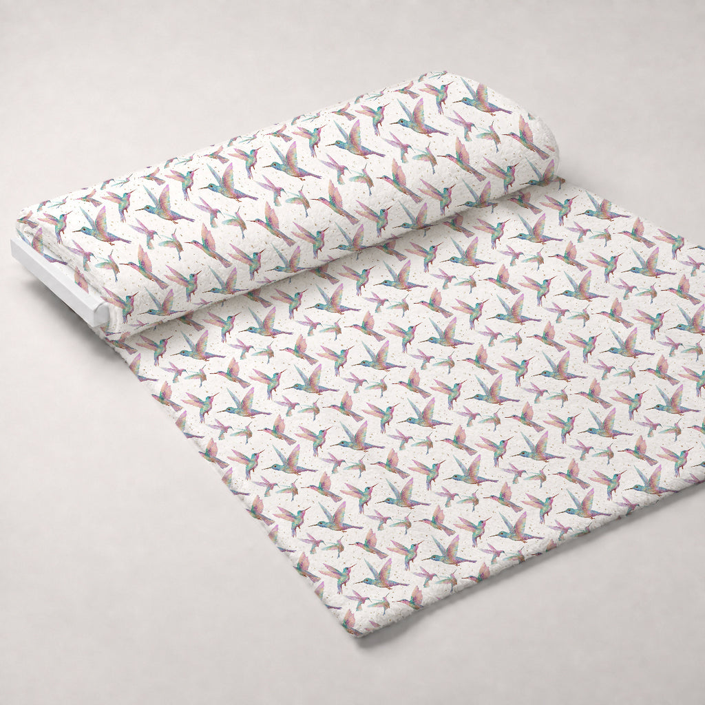 Stardust Wings Pattern 1 Minky Fabric — plush minky unrolled bolt preview (mv-minky-v1:bolt)