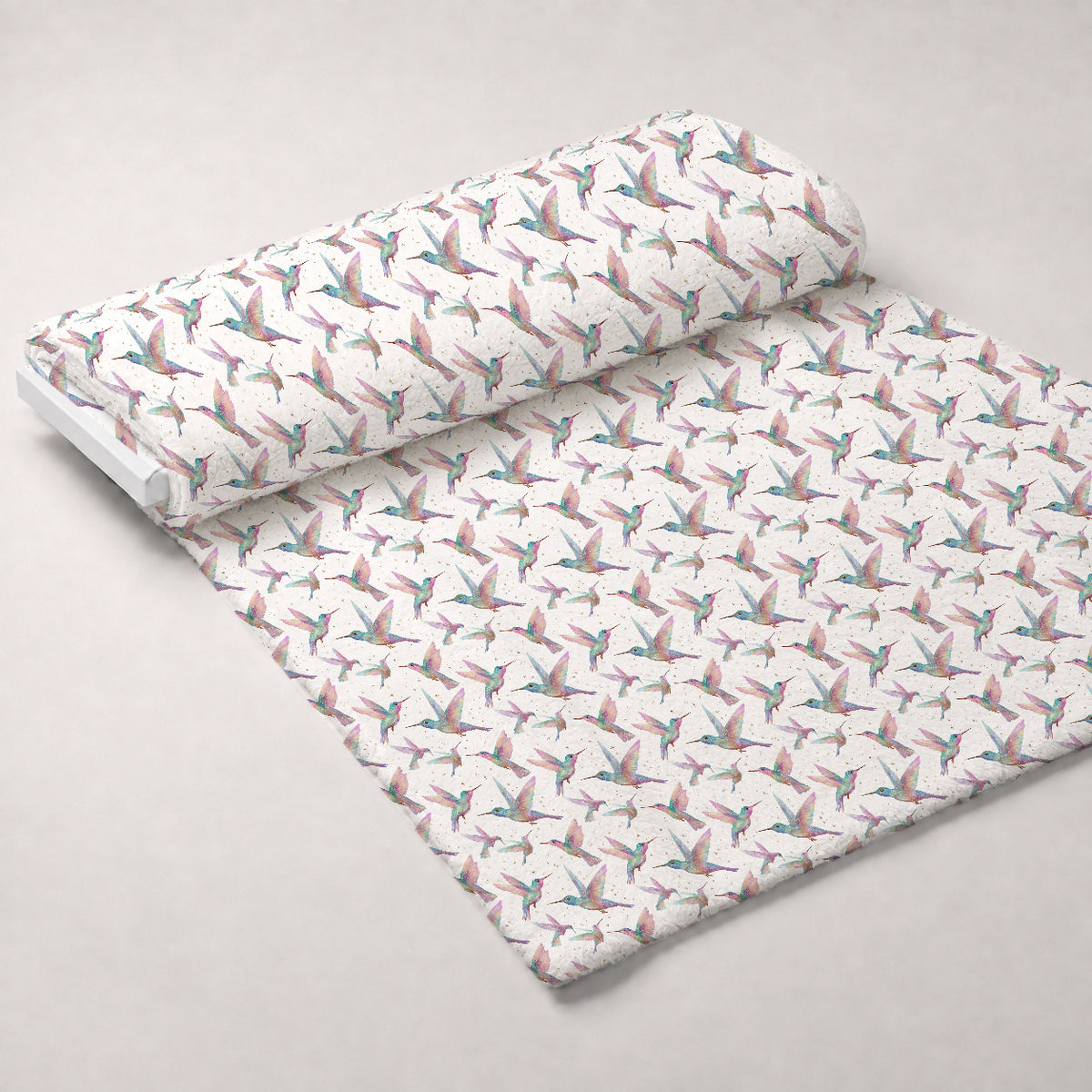 Stardust Wings Pattern 1 Minky Fabric — plush minky unrolled bolt preview (mv-minky-v1:bolt)