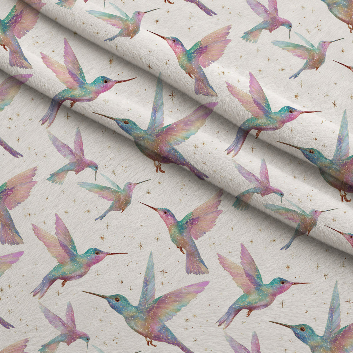 Stardust Wings Pattern 1 Minky Fabric — plush minky folded close-up preview (mv-minky-v1:lying)
