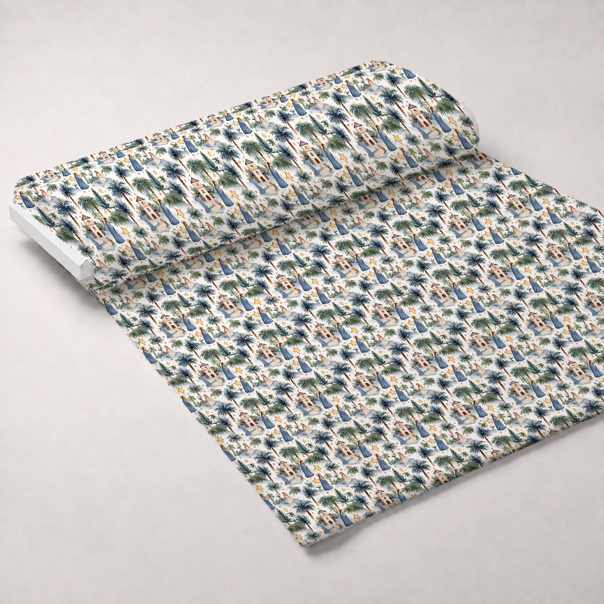 Starlit Manger Pattern 1 Minky Fabric — plush minky unrolled bolt preview (mv-minky-v1:bolt)