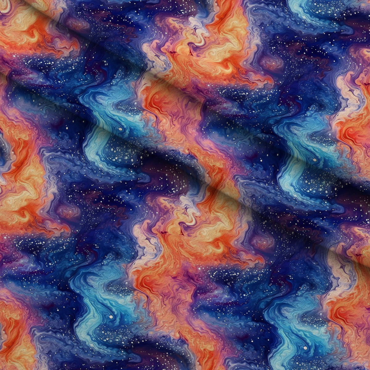 Starlit Swirls Pattern 1 Minky Fabric — plush minky folded close-up preview (mv-minky-v1:lying)