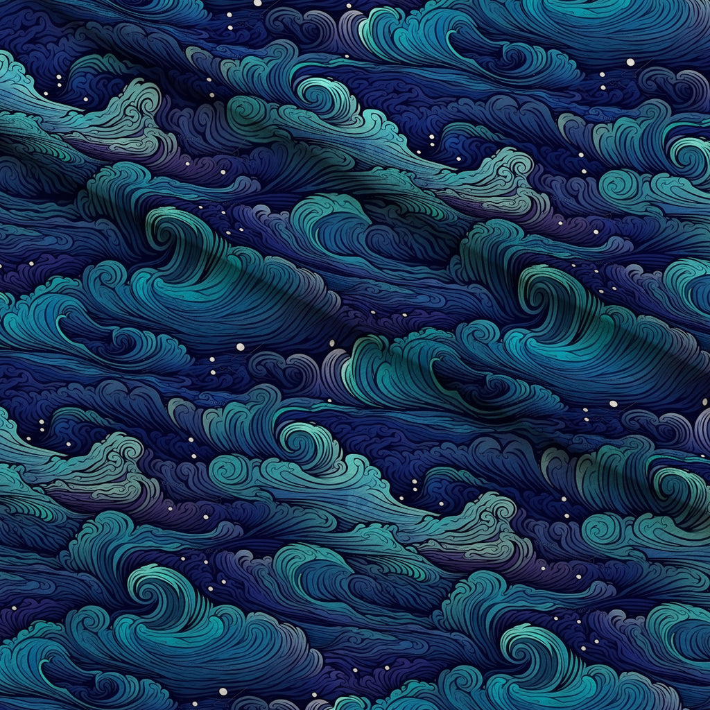 Starlit Swirls Pattern 10 Minky Fabric — plush minky folded close-up preview (mv-minky-v1:lying)