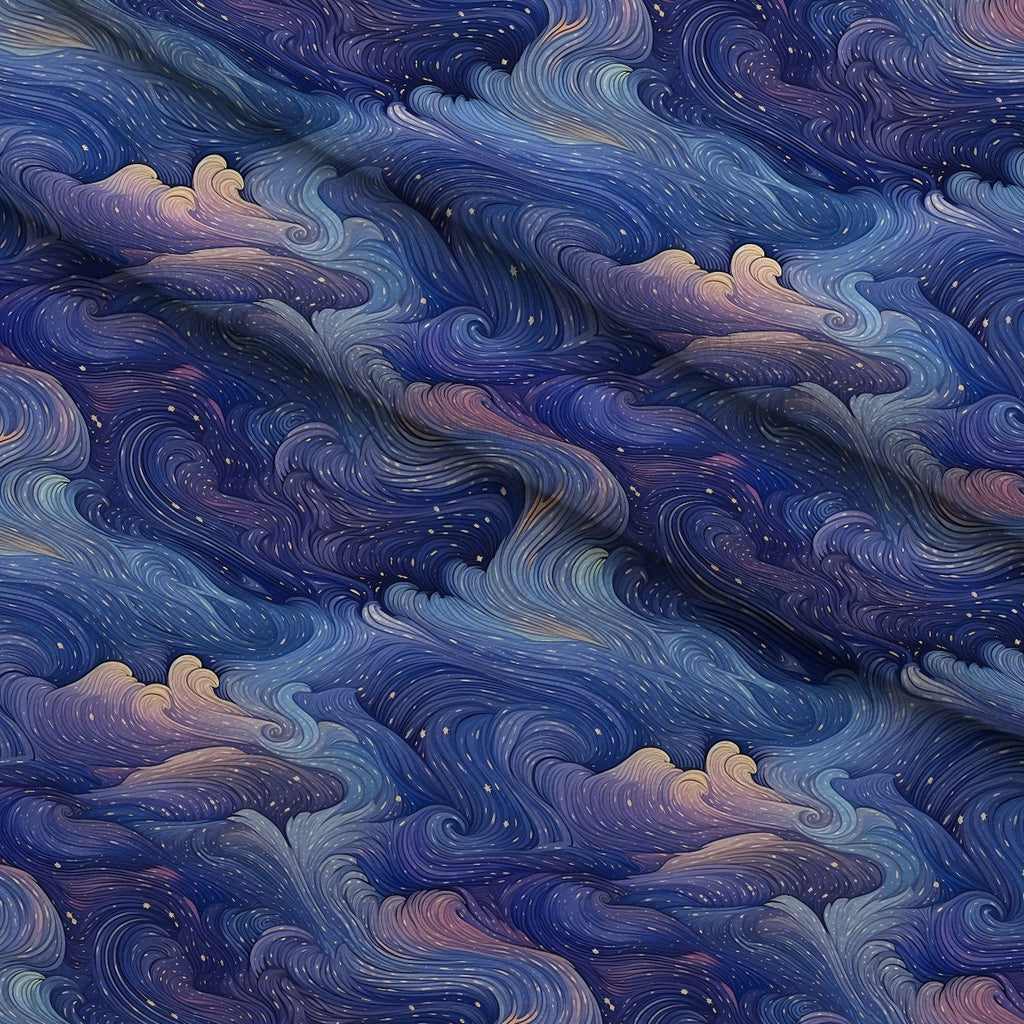 Starlit Swirls Pattern 6 Minky Fabric — plush minky folded close-up preview (mv-minky-v1:lying)