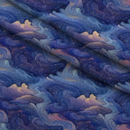 Starlit Swirls Pattern 6 Minky Fabric — plush minky folded close-up preview (mv-minky-v1:lying)