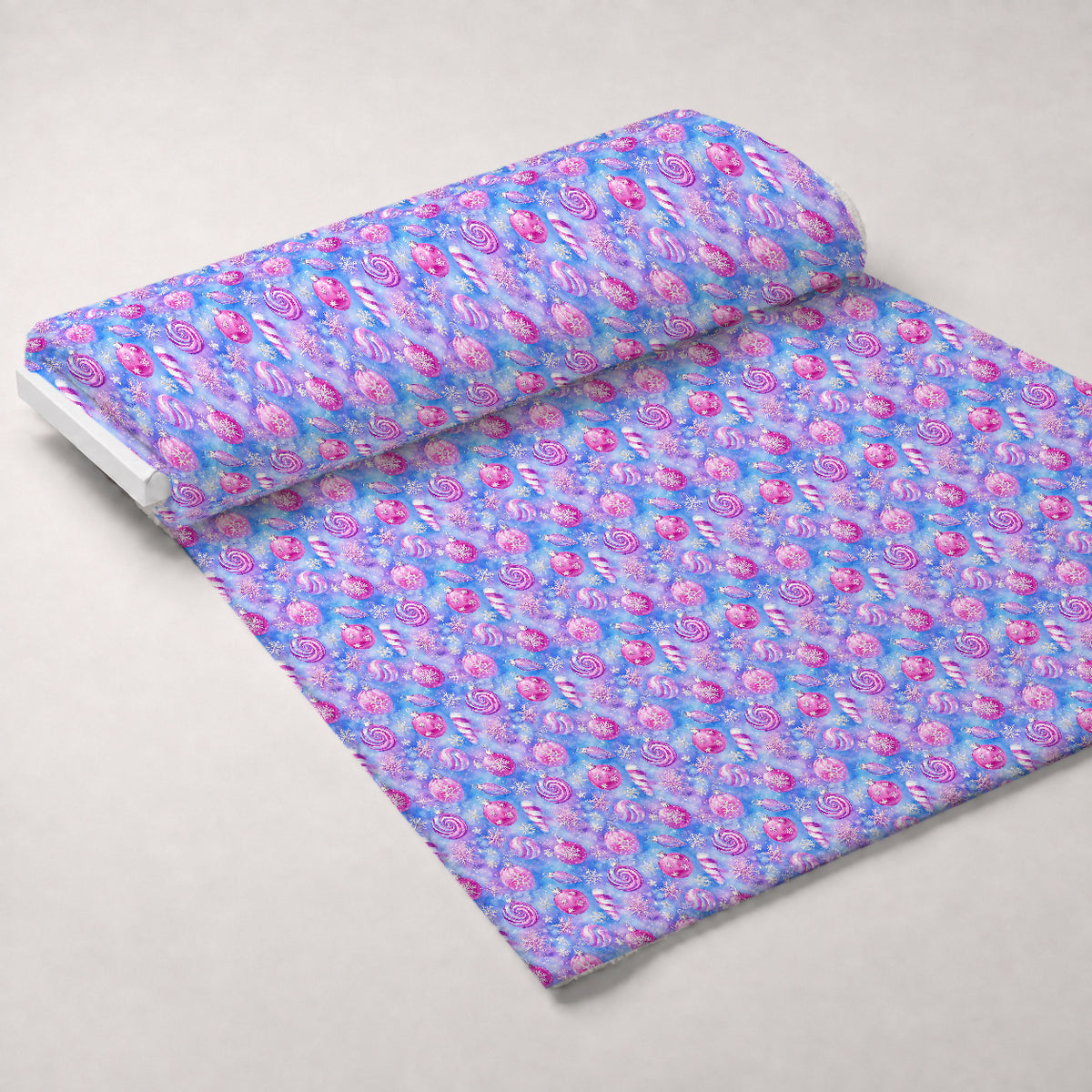Starlit Winter Reverie Pattern 15 Minky Fabric — plush minky unrolled bolt preview (mv-minky-v1:bolt)