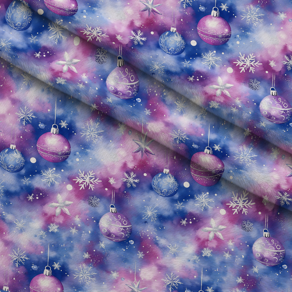 Starlit Winter Reverie Pattern 4 Minky Fabric — plush minky folded close-up preview (mv-minky-v1:lying)