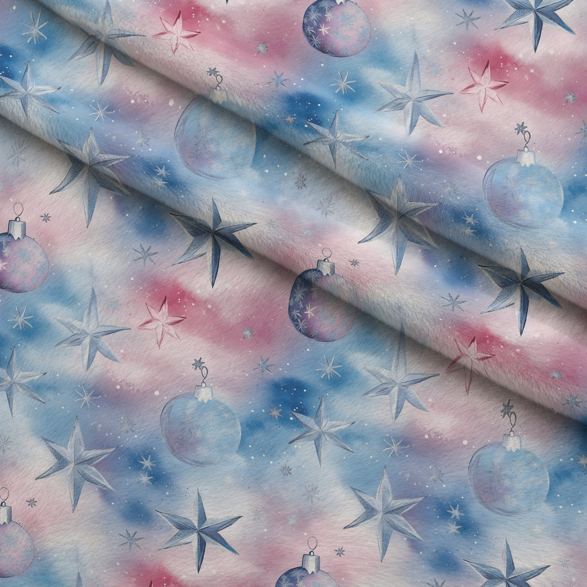 Starlit Winter Reverie Pattern 7 Minky Fabric — plush minky folded close-up preview (mv-minky-v1:lying)