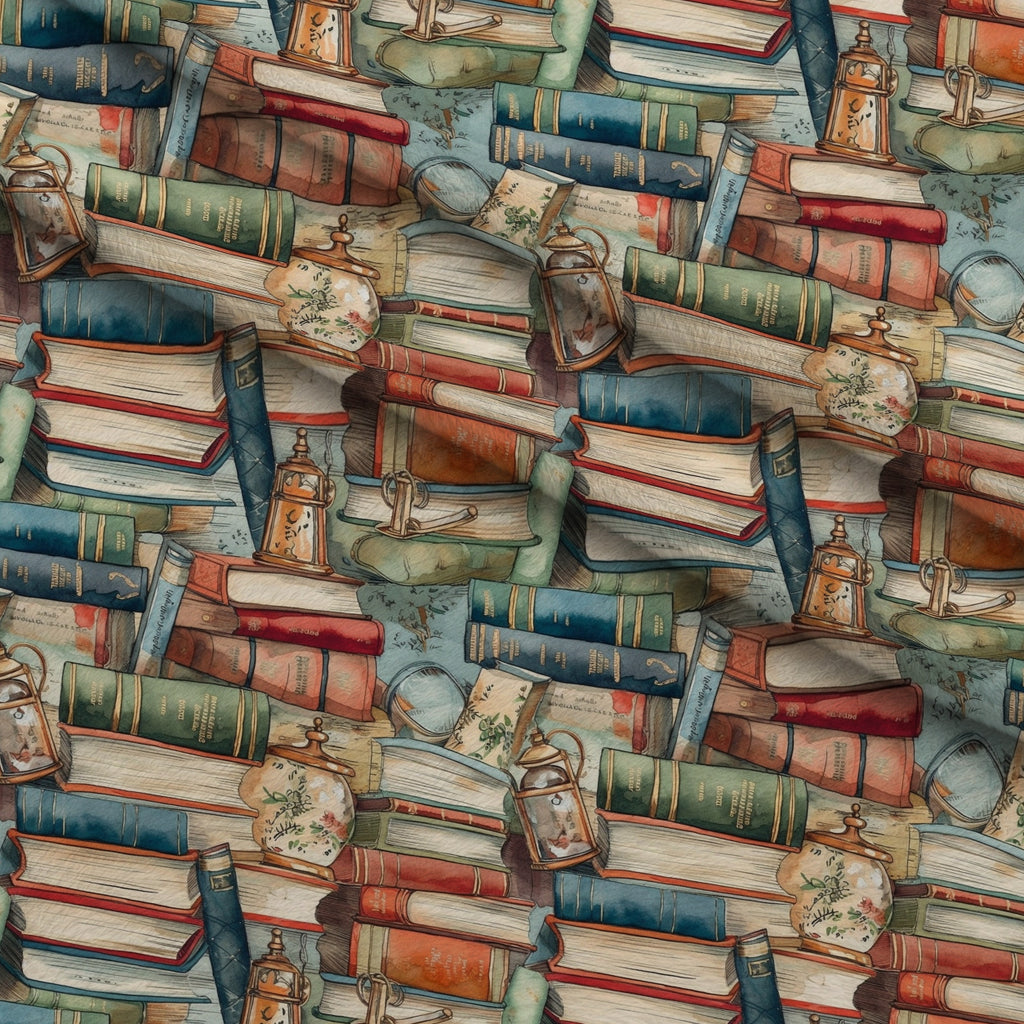 Storybook Vines Pattern 8 Minky Fabric — plush minky folded close-up preview (mv-minky-v1:lying)
