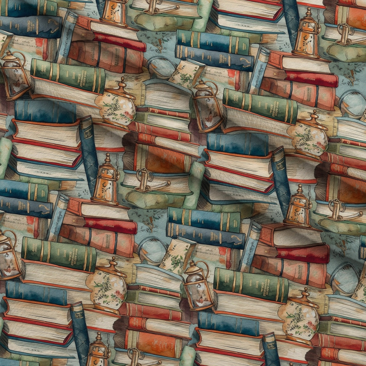 Storybook Vines Pattern 8 Minky Fabric — plush minky folded close-up preview (mv-minky-v1:lying)