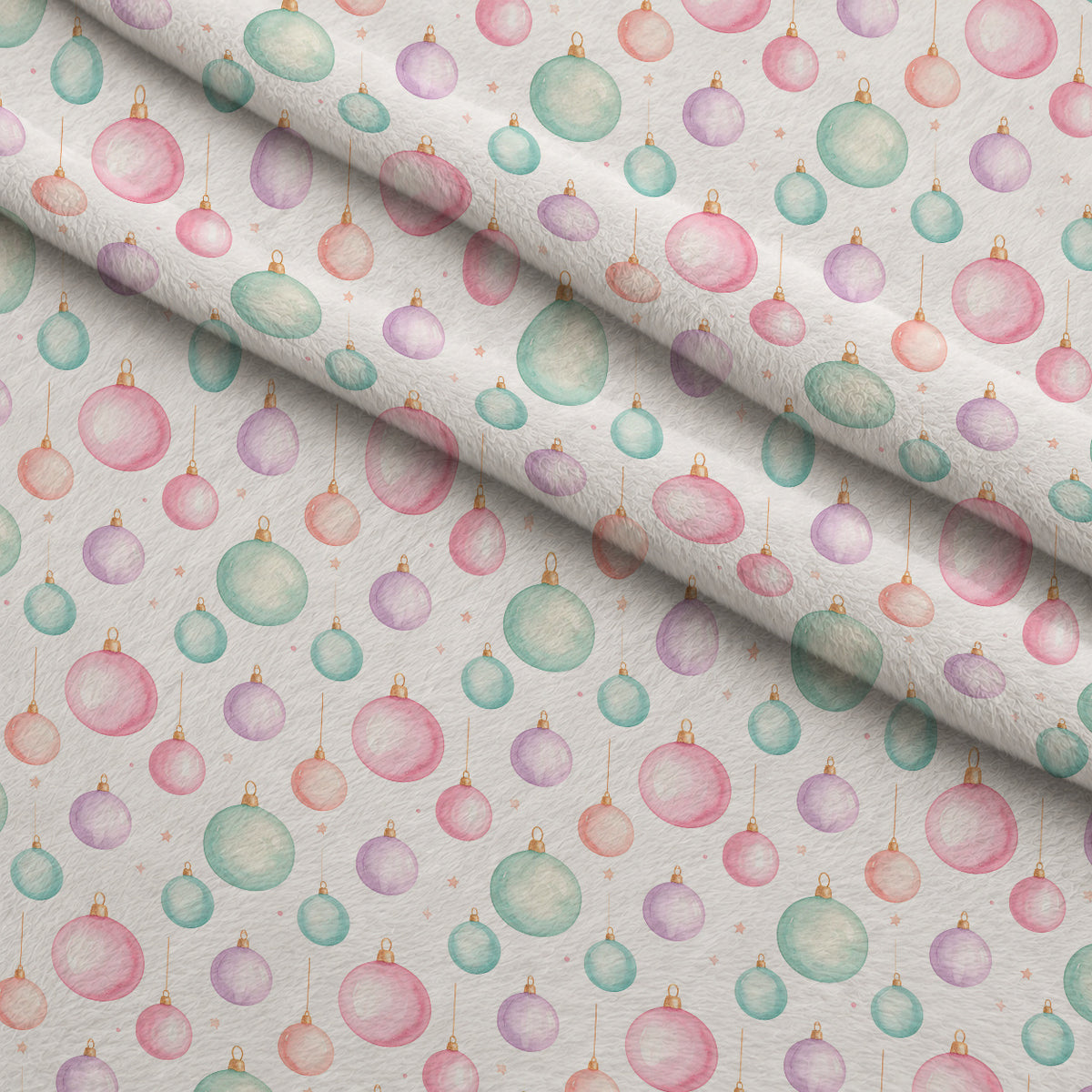 Sugarplum Winter Whimsy Pattern 1 Minky Fabric — plush minky folded close-up preview (mv-minky-v1:lying)