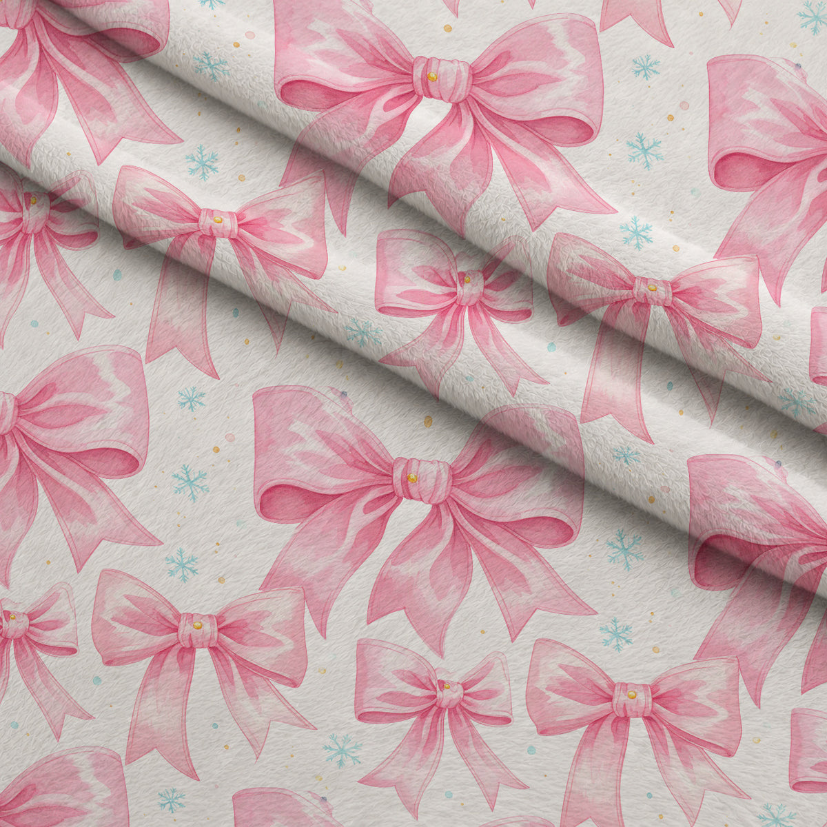 Sugarplum Winter Whimsy Pattern 11 Minky Fabric — plush minky folded close-up preview (mv-minky-v1:lying)