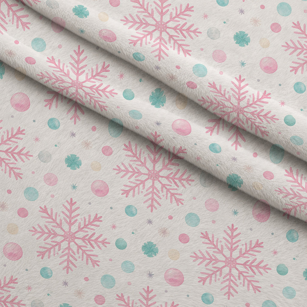 Sugarplum Winter Whimsy Pattern 12 Minky Fabric — plush minky folded close-up preview (mv-minky-v1:lying)
