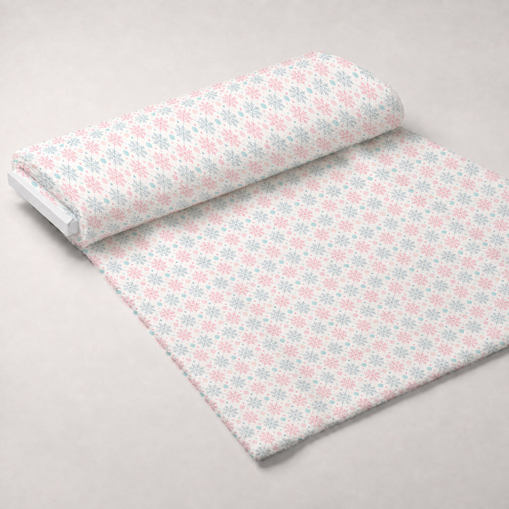 Sugarplum Winter Whimsy Pattern 13 Minky Fabric — plush minky unrolled bolt preview (mv-minky-v1:bolt)