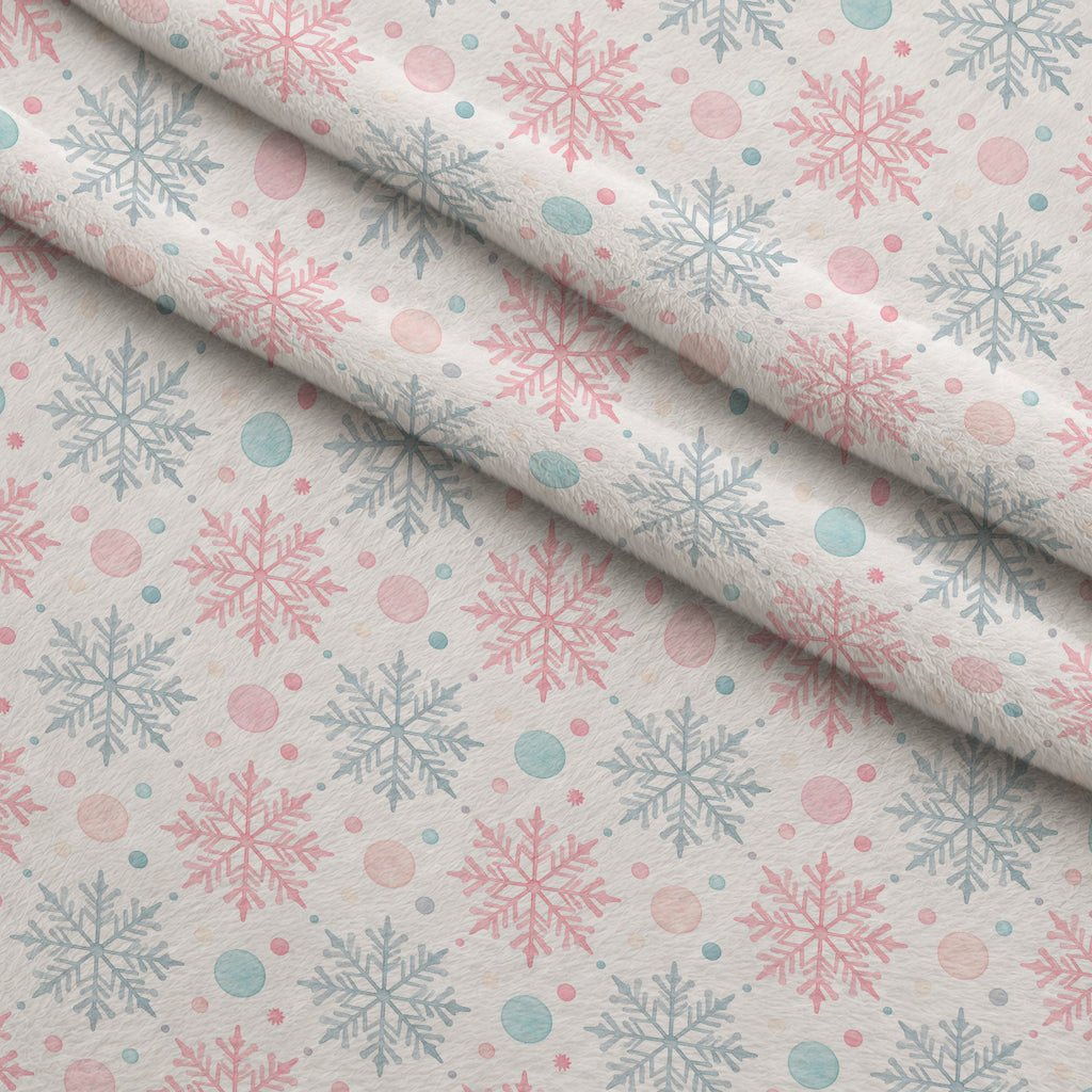 Sugarplum Winter Whimsy Pattern 13 Minky Fabric — plush minky folded close-up preview (mv-minky-v1:lying)