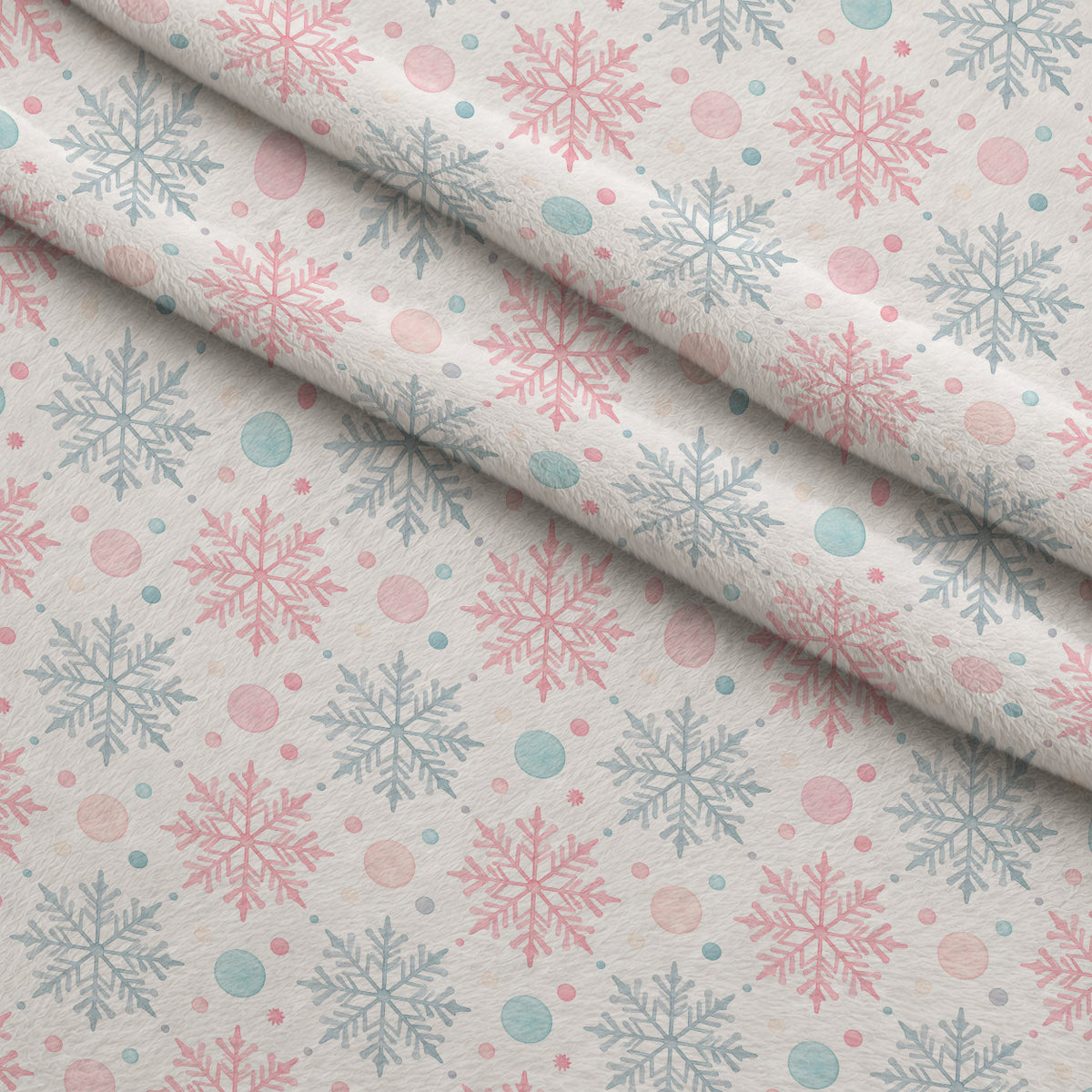 Sugarplum Winter Whimsy Pattern 13 Minky Fabric — plush minky folded close-up preview (mv-minky-v1:lying)