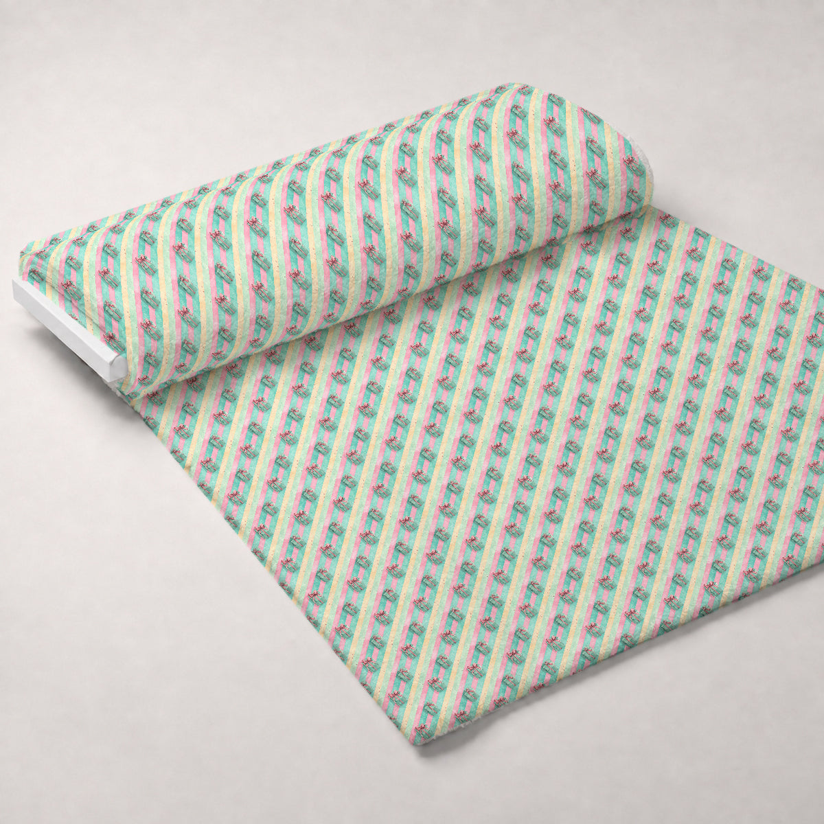Sugarplum Winter Whimsy Pattern 22 Minky Fabric — plush minky unrolled bolt preview (mv-minky-v1:bolt)